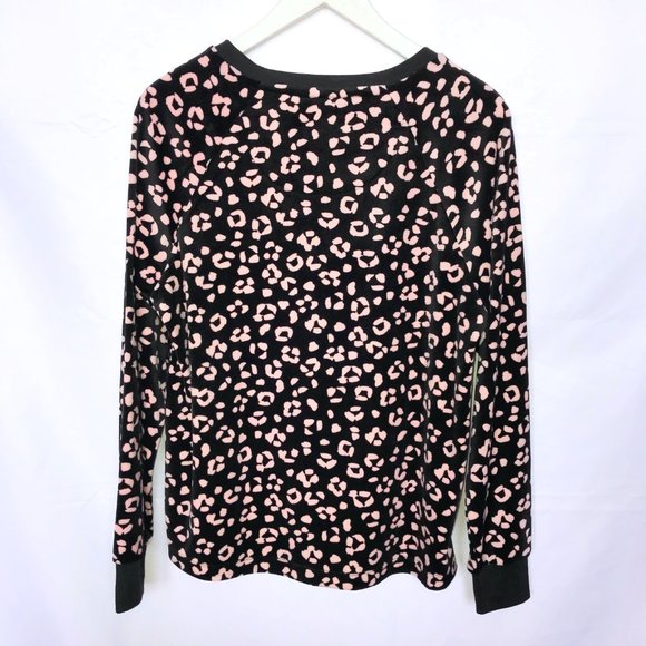 Kate Spade Animal Cheetah Print Velvet Long Sleeve Top - Picture 2 of 4